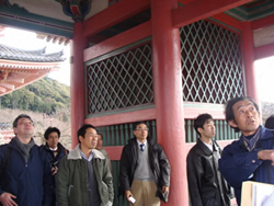 京都府文化財保護課白石専門幹と清水寺の建造物を視察。